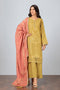 MUSTARD-JACQUARD-3 PIECE (HBN233P24B)