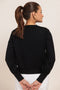 BLACK-ROUND NECK FULL SLEEVES CROP TOP SWEATER (24X-002-66)