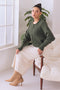 L-GREEN-ROUND NECK CROP BOXY FULL SLEEVES CARDIGAN SWEATER (24X-004-66)