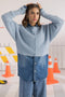 SKY-BLUE-ROUND NECK CROP BOXY FULL SLEEVES CARDIGAN SWEATER (24X-004-66)