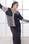 BLACK-V-NECK FULL SLEEVES CARDIGAN SWEATER (24X-005-66)