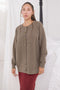 BEIGE-ROUND NECK RAGLAN SLEEVES CARDIGAN SWEATER (24X-009-66)