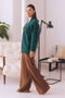 GREEN-FRONT OPEN FULL SLEEVES CARDIGAN SWEATER (24X-011-66)