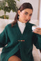 GREEN-FRONT OPEN FULL SLEEVES CARDIGAN SWEATER (24X-011-66)