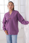 MAUVE-FRONT OPEN FULL SLEEVES CARDIGAN SWEATER (24X-011-66)