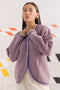 D-PLUM-V-NECK FULL SLEEVES CARDIGAN SWEATER (24X-016-66)