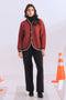 RED-V-NECK FULL SLEEVES CARDIGAN SWEATER (24X-016-66)