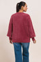 BRICK ROUND NECK FULL SLEEVES CARDIGAN SWEATER (24X-020-66)