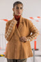 CAMEL COAT COLLAR FULL SLEEVES CARDIGAN SWEATER (24X-025-66)