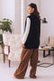 HIGH NECK SANDO CARDIGAN SWEATER (24X-026-66)