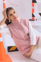 PINK HIGH NECK SANDO CARDIGAN SWEATER (24X-026-66)