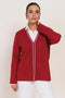 MAROON-FULL SLEEVES CARDIGAN SWEATER (24X-027-66)