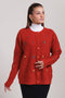 RED-WOOD-ROUND NECK FULL SLEEVES CARDIGAN SWEATER (24X-033-66)