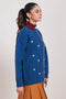 BLUE-ROUND NECK FULL SLEEVES CARDIGAN SWEATER (24X-036-66)