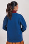 BLUE-ROUND NECK FULL SLEEVES CARDIGAN SWEATER (24X-036-66)