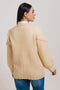 CREAM-ROUND NECK FULL SLEEVES CARDIGAN SWEATER (24X-037-66)