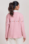 PINK-ROUND NECK FULL SLEEVES CARDIGAN SWEATER (24X-041-66)