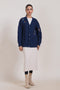 NAVY-V-NECK FULL SLEEVES CARDIGAN SWEATER (24X-042-66)