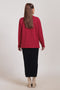 E-RED-V-NECK FULL SLEEVES CARDIGAN SWEATER (24X-044-66)