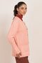 PEACH-ROUND NECK FULL SLEEVES CARDIGAN SWEATER (24X-052-66)