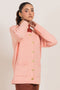 PEACH-ROUND NECK FULL SLEEVES CARDIGAN SWEATER (24X-052-66)