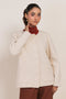 CREAM-ROUND NECK FULL SLEEVES CARDIGAN SWEATER (24X-054-66)