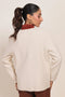 CREAM-ROUND NECK FULL SLEEVES CARDIGAN SWEATER (24X-054-66)