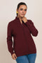 MAROON-TURTLE NECK ZIPPER FULL SLEEVES SWEATER (24X-055-66)