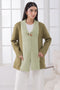 OLIVE-SHAWL COLLAR FULL SLEEVES CARDIGAN SWEATER (24X-061-66)