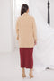 BEIGE-FRONT OPEN FULL SLEEVES CARDIGAN SWEATER (24X-062-66)