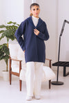 COAT COLLAR FULL SLEEVES CARDIGAN SWEATER (24X-075-66)