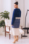 BLUE ROUND NECK FULL SLEEVES CARDIGAN SWEATER (24X-077-66)