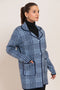 BLUE-NOTCHED COLLAR FULL SLEEVES CARDIGAN SWEATER (24X-081-66)