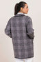 GREY-NOTCHED COLLAR FULL SLEEVES CARDIGAN SWEATER (24X-081-66)