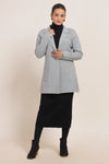 SILVER-NOTCHED COLLAR FULL SLEEVES CARDIGAN SWEATER (24X-084-66)