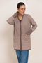 BROWN-V-NECK CARDIGAN FULL SLEEVES SWEATER (24X-085-66)