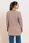 BROWN-V-NECK CARDIGAN FULL SLEEVES SWEATER (24X-085-66)