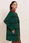 GREEN-ROUND NECK FULL SLEEVES CARDIGAN SWEATER (24X-090-66)