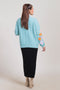 AQUA-FULL SLEEVES CARDIGAN SWEATER (24X-091-66)