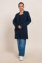 NAVY-V-NECK FULL SLEEVES CARDIGAN SWEATER (24X-096-66)