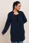 NAVY-V-NECK FULL SLEEVES CARDIGAN SWEATER (24X-096-66)