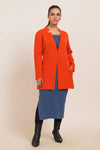 ORANGE-V-NECK FULL SLEEVES CARDIGAN SWEATER (24X-096-66)