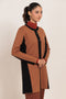 CAMEL-ROUND NECK FULL SLEEVES CARDIGAN SWEATER (24X-099-66)