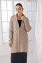 BEIGE-SHAWL COLLAR FULL SLEEVES CARDIGAN SWEATER (24X-105-66)