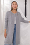 GREY-ROUND NECK FULL SLEEVES CARDIGAN SWEATER (24X-106-66)