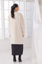 CREAM-V-NECK FULL SLEEVES CARDIGAN W-POCKET SWEATER (24X-109-66)