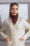 O-WHITE-FULL SLEEVES V-NECK CARDIGAN SWEATER (24X-151-66)