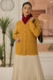 MUSTARD-FULL SLEEVES V-NECK CARDIGAN SWEATER (24X-155-66)