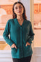 C-GREEN-FULL SLEEVE V-NECK-CARDIGAN SWEATER (24X-161-66)