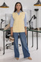 VANILLA-SANDO V-NECK-CARDIGAN SWEATER (24X-162-66)